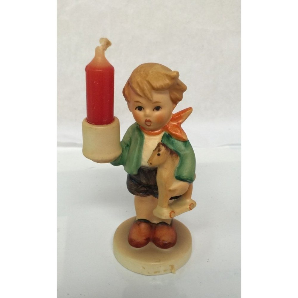 Goebel Hummel W. Germany Advent Candle Holder Figurine Boy